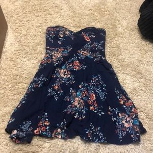 Super cute strapless floral minidress